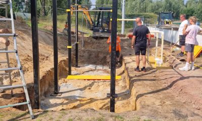 Das neue Bootcamp beim SC Südlohn im Aufbau: Fotos vom aktuellen Stand
