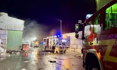Feuer in Borkener Recyclingbetrieb ist noch nicht aufgeklärt