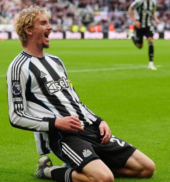 Bejubelt seinen ersten Treffer in der Premier League: Nick Woltemade. Foto: Owen Humphreys/PA Wire/dpa
